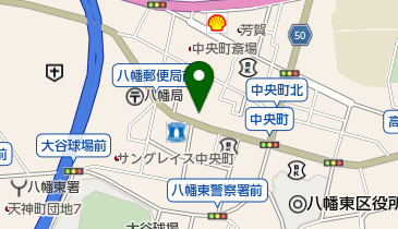 宇佐餅の地図画像