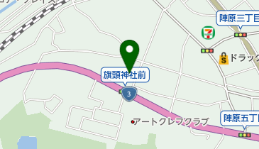 陣原公民館の地図画像