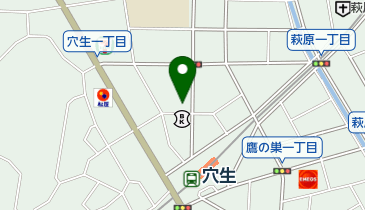 穴生薬局の地図画像