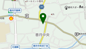 おかだ化粧品店の地図画像