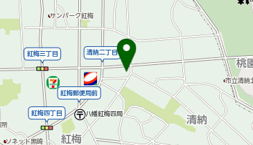リカーズうちだの地図画像