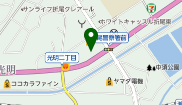 光明自動車の地図画像