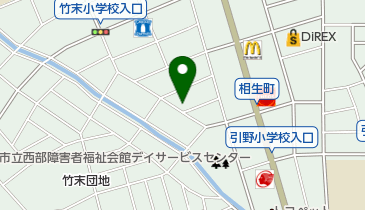 株式会社葉隠八幡店の地図画像