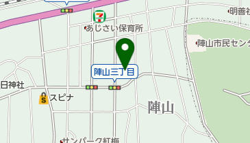 フタバ薬局陣山店の地図画像