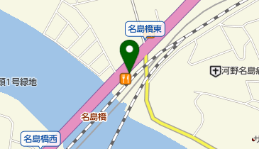 名島ガラス店の地図画像