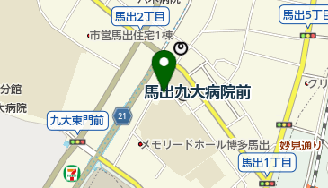 福岡市公民館 馬出公民館の地図画像