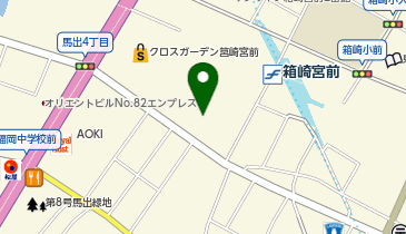 日本空手協会福岡支部の地図画像
