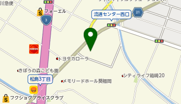 福岡トヨペット株式会社 流通センター店の地図画像