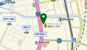 ピザーラ香椎店の地図画像