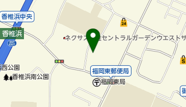 ネクサス香椎セントラルガーデンイーストサイド管理室の地図画像