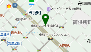 新出光九州支店福岡エリアの地図画像