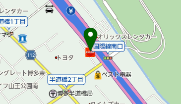 國際油化株式会社福岡南バイパス給油所の地図画像