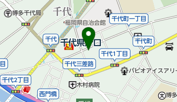 福岡市公民館 千代公民館の地図画像