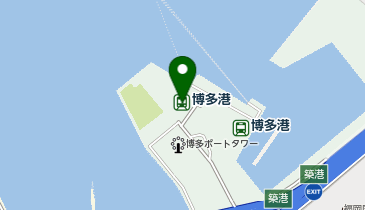 九州郵船株式会社 博多港発着所の地図画像