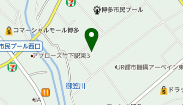 美容室葉菜の地図画像