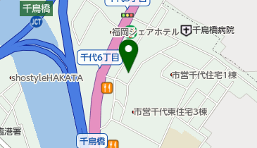 在日大韓基督教福岡教会の地図画像
