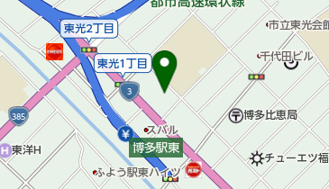 中央労働災害防止協会九州安全衛生サービスセンターの地図画像