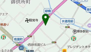 天与庵の地図画像