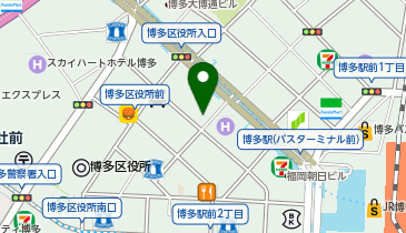 杉田写真館 ホテル日航福岡写真室の地図画像