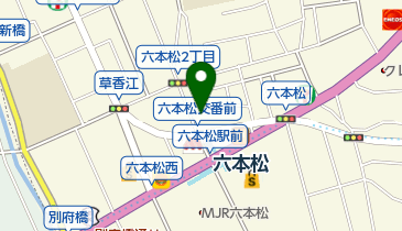 日本習字六本松教室の地図画像