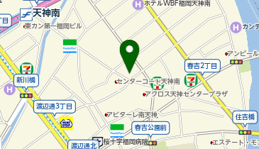 きょくとうペリカン倶楽部 渡辺通り店の地図画像