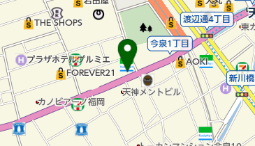 VS28スキンケアスタジオBALIIN天神の地図画像