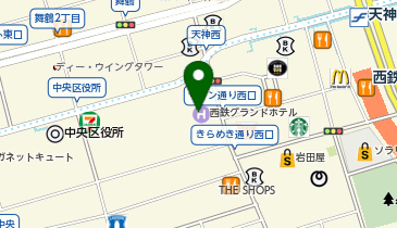 ルナレーナ化粧品西鉄グランドホテル店の地図画像