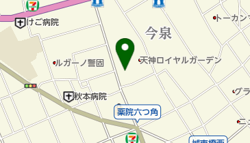 長圓寺の地図画像