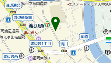 アップル渡辺通店の地図画像
