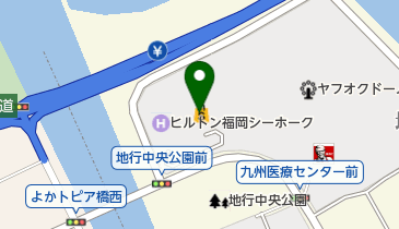 花日記JALリゾートシーホークホテル福岡の地図画像