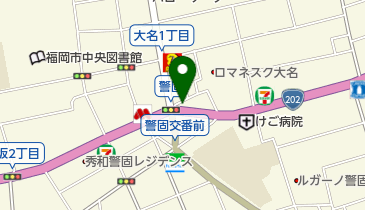 トライアングル大名店の地図画像