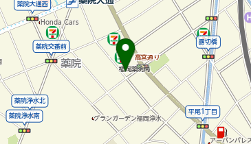 ピザーラ福岡中央店の地図画像