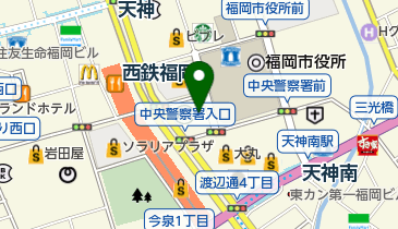 生命保険協会福岡協会の地図画像