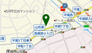 山荘通り薬局の地図画像