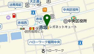 ヘアーサロンクラウン西鉄赤坂ビルの地図画像