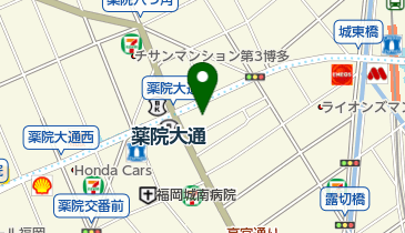 有限会社ハンバーグオニオン薬院店の地図画像