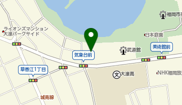 福岡管区気象台 総務課の地図画像