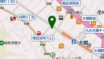 大川衣料学生服センター大橋店の地図画像