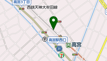 イセヤクリーニング 大楠店の地図画像