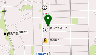 にしてつストア レガネットマルシェ長住の地図画像