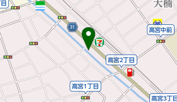福岡ヤクルト販売株式会社 高宮センターの地図画像