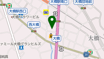 ヘアーサロンモリナガの地図画像