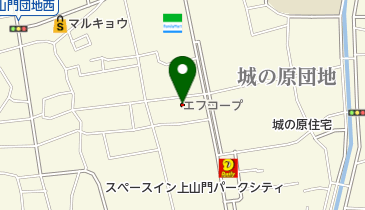 昭産商事株式会社Fコープ上山門店の地図画像