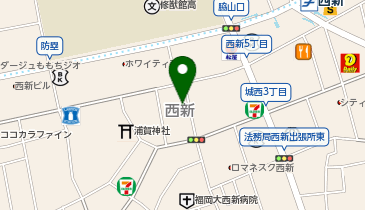 ニチイケアセンター 西新の地図画像