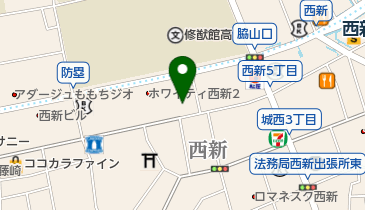 小川餅饅頭店の地図画像