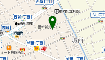 キックボクシングリアルディール西新の地図画像