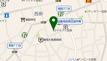 ロマネスク西新管理人室の地図画像