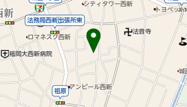 カトリック 西新教会の地図画像
