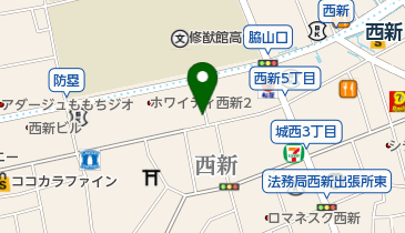 クロロフイル紅せう美顔教室西新店の地図画像