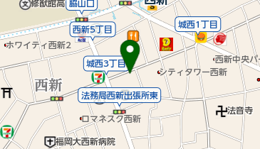 西新調剤薬局の地図画像